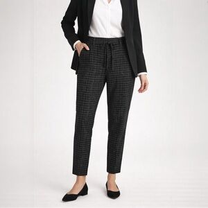 Jules & Leopold Black Grid Pattern Pants - S